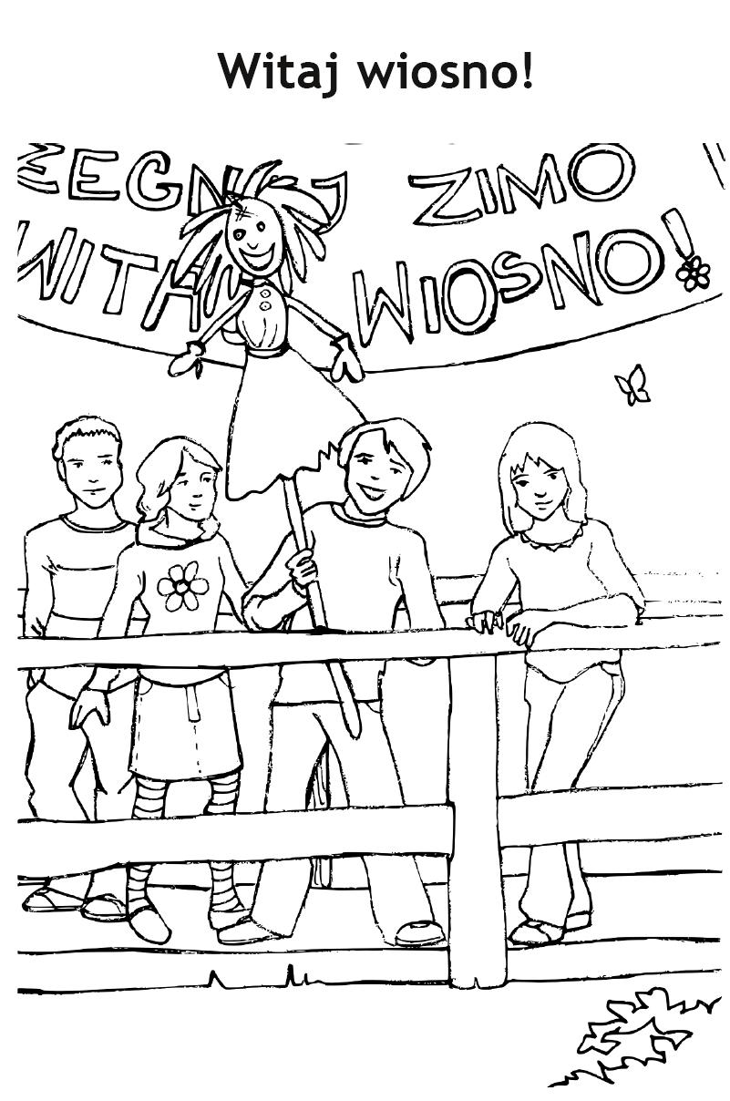 Topienie Marzanny kolorowanki